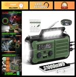 Emergency Solar Hand Crank Radio 10000MAH Noaa Am/fm, Survival Gear & Blanket. Fixed Price $62.99.