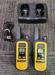 (2) Dewalt Tools DXFRS300 IP-67 Walkie Talkies With Charger. Fixed Price $69.99.