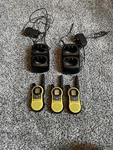 Motorola MH220R Two Way Radois W/ Bases (lot Of 3 Radios). Fixed Price $40.00.