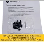 New 17-PC Motorola Oem Unmarked Blk Replacement Keys Inactive Buttons Mc Series. Fixed Price $14.99.