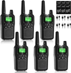 Long Range Rechargeable Walkie Talkies 6 Pack With Noise Reduction & Led Flashli. Fixed Price $97.99.