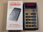 Texas Instruments Citation Western Auto Vintage Calculator Box - Working Well. Fixed Price $35.00.
