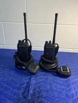 Lot Of 2 Motorola HT750 Handie-talkie Vhf 136-174MHZ Radios. Fixed Price $60.00.