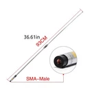 144/430MHZ Sma-m Bnc Telescopic Handheld Radio Antenna For Kenwood Baofeng. Fixed Price $10.89.