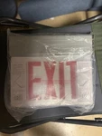 Lithonia Lighting Edge-lit Led Emergency Red Exit Sign EDG1RELM6 New Open Box. Fixed Price $34.99.