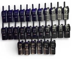 Lot Of 28 Advantage AWR4000 Uhf 2-WAY Radio Walkie-talkie W/ 9 Earpieces. Fixed Price $499.99.