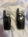 Uniden 2 Way Noaa Weather Radio Walkie Talkie Comm Set W/ Charging Kit, Black. Fixed Price $40.00.