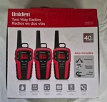 Uniden SX409-3VP 32 Mile 22 Channel Two-way Radios Red, Pack Of. Fixed Price $79.95.