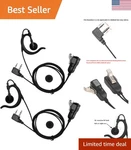 Two-way Radio Earpiece Compatible Midland Ear-clip Headset For Walkie.... Fixed Price $29.44.