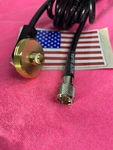 Nmo 3/8" 3/4 Inch Antenna Hole Mount With Mini Uhf Connector 14' RG-58/U. Fixed Price $23.95.