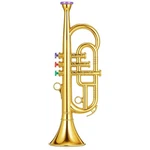 Gold Three-valve Trumpet Toy Portable Musical Instrument For Kids, Preschool. Fixed Price $55.99.