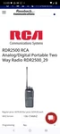 Rca RDR2500 Analog/digital Portable Two-way Radio Vhf 136-174MHZ. Fixed Price $164.50.