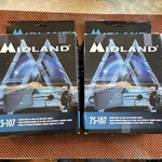2X Midland 49MHZ 75-107 Way Hands-free Communicator Helmet Adaptable Headset. Fixed Price $100.00.