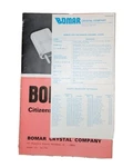 Vintage Bomar Citizens Band Crystals- 10TH Edition Catalog, Shop Owned. Fixed Price $19.99.