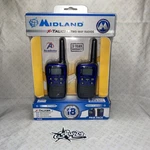 Midland X-talker 18-MILE, 22-CHANNEL 2-WAY Radios (pair) Blue. Fixed Price $34.99.