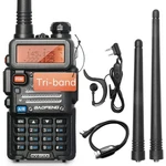 Tri-band Vhf Uhf 1.25M Ham Radio Walkie Talkie, Handheld Two Way With Earp. Fixed Price $47.99.
