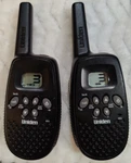 Pair Of Uniden Two Way Radio Walkie Talkies Model GMR1636-2C Black Aaa Battery. Fixed Price $18.00.