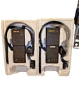 2X Vtg Ritron Jobcom Walkie Talkie Professional 2-WAY Radio + Headset KHM-7603C. Fixed Price $99.99.