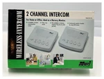 Novi WI-2C 2-CHANNEL Wireless Intercom System Pair Home Office Nursery Monitor. Fixed Price $32.00.