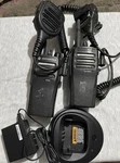 (lot Of 2) Motorola CP200D Uhf Digital Radios AAH01QDC9JC2AN /batteries/charger. Fixed Price $180.00.