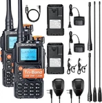 Long Range Walkie Talkie 2 Pack 100 Mile Two Way Radio Rechargeable Usa. Fixed Price $76.98.