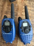 Motorola Talkabout T5410 Two-way Radios Blue & Black Pair. Fixed Price $49.99.