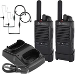 Cobra PX652 Rechargeable 22 Channels 42 Mi W/ Headsets, Dock, & Holsters. Fixed Price $99.99.