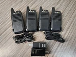 Lot Of 4 Retevis Retc 15- RT22 Two-way Uhf Radio Walkie-talkie. Fixed Price $83.99.