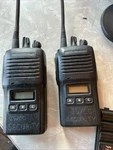 *lot Of 2* Vertex Standard VX-180U Radios W/batteries Chargers/ Untested. Fixed Price $45.00.