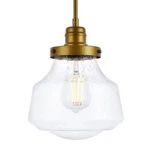 Elegant Lighting LDPG6254 Lye 8"W Plug-in Mini Pendant Brass. Fixed Price $39.42.