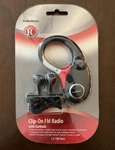 Radio Shack Clip-on Fm W/ear Buds 12-188 Red Compass & Light Built In. Fixed Price $8.99.