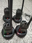 Motorola CP185 AAH03KEF8AA7AN Two-way RADIO(4PCS) And Charge Base(. Fixed Price $459.00.