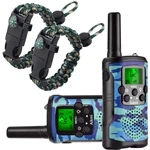 Portable 2 Way Radio For Kids 3 Miles Long Range - Blue Camo. Fixed Price $56.24.