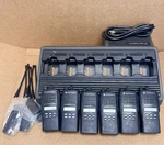 6X Motorola HT1250 Ls+ Uhf 450-512MHZ Radios W/ Bank Charger AAH25SDH9DP5AN. Fixed Price $499.99.