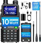 Baofeng 5RM Ham Radio 10W High Power, Vhf/uhf, 8 Bands Long Range Two Black. Fixed Price $39.98.