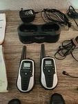 Audiovox Radio Walkie Talkies Model GMRS6000 With Accessories And Maunual. Fixed Price $38.00.