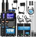 5RM Ham Radio 10W Long Range Handheld Noaa Weather Receiver 2500MAH Battery.... Fixed Price $61.90.