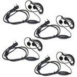4X Hqrp G Shape 2 Pin Earpiece Headsets Ptt Mic For Kenwood Series Radio Devices. Fixed Price $17.95.