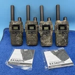 4X Cobra RX380TTC Walkie Talkie Camo 32M Range Led Light - No Batteries. Fixed Price $74.98.