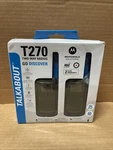 Motorola Solutions T270 Two-way Radio Black W/blue Two-pack Walkie Talkies Frs. Fixed Price $49.99.