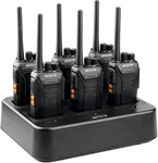 RT27 Heavy Duty Walkie Talkies 6 Pack With Charger - Vox, Rugged Way Radios. Fixed Price $189.99.