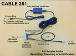 Cable 261 Audio Recording & Streaming Adaptor Motorola Vhf Uhf. Fixed Price $39.99.