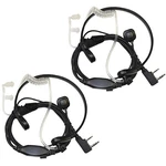 2-PACK Hqrp Acoustic Tube Earpiece Throat Mic Headset For Kenwood Series Radio. Fixed Price $21.95.