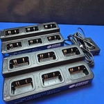Lot Of 2 Advanced Wireless AWGC-3300 Geng Charger Walkie-talkie Base Charging. Fixed Price $49.99.