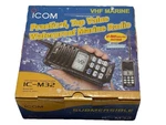 Icom IC-M32 Vhf Marine Transceiver Handheld Radio Charging Base & Cord/box Nos. Fixed Price $159.00.