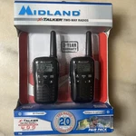 Midland X-talker Two Way Radios -up To 20 Mile Range With 22 Channels- Model T10. Fixed Price $24.99.