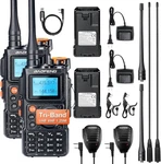 Packs Baofeng K6 5W Tri-band Ham Radio UHF/VHF/1.25M/NOAA/FM/AIR Receiver. Fixed Price $37.99.