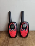 Floureon M-880 Red & Black 22 Channels Two Way Radio Communicator Walkie Talkies. Fixed Price $14.99.