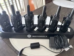 6 Advanced Wireless Two-way Radios With Pocket Motorola Multi-unit Charger. Fixed Price $225.00.