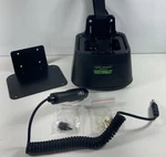 New Travel Charger For Vertex Radios FNB-57, VX150/160/180, VX400/800, In Box. Fixed Price $22.99.